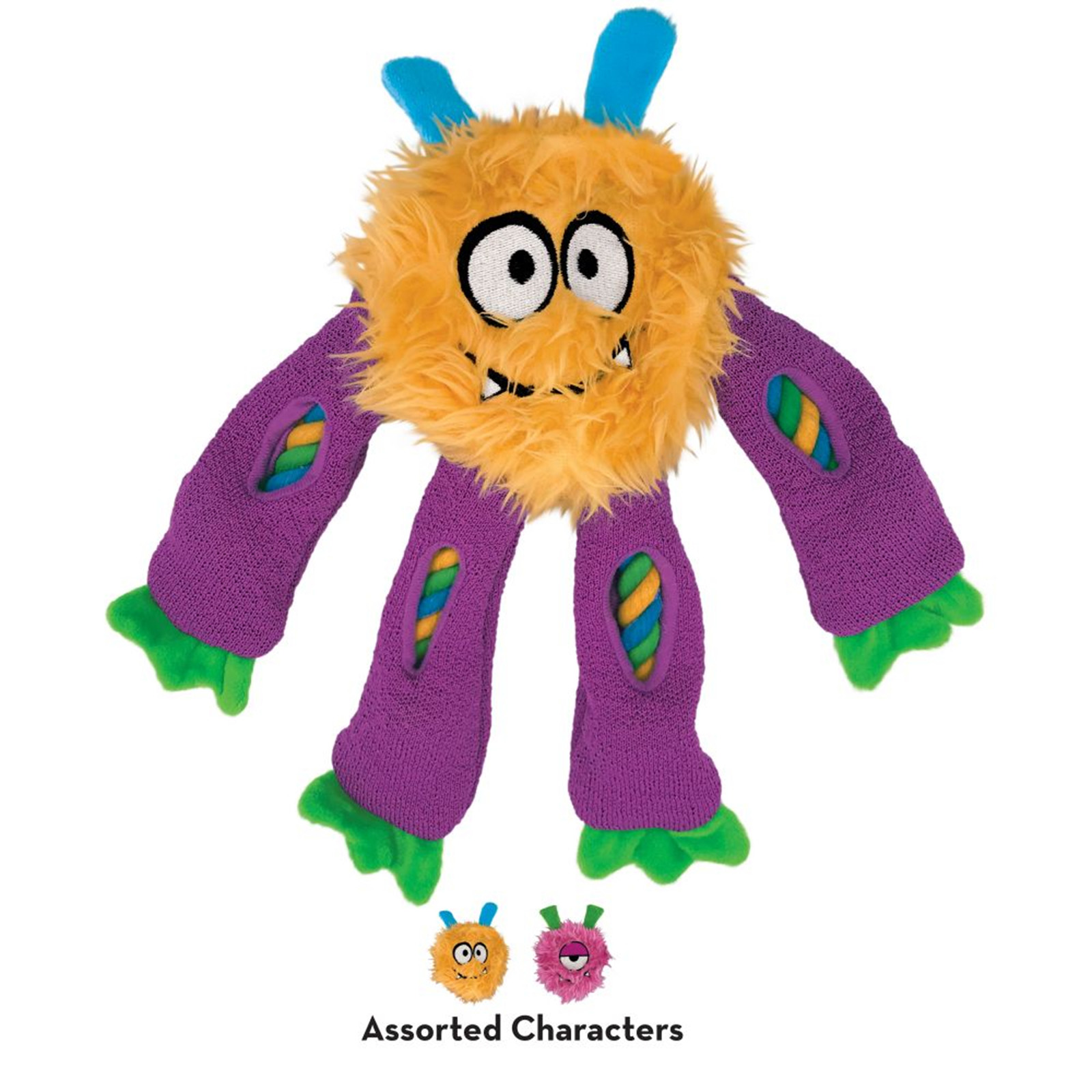 Purple monster hot sale dog toy