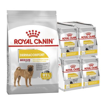 Royal Canin Bundle Dermacomfort Medium Adult Wet + Dry