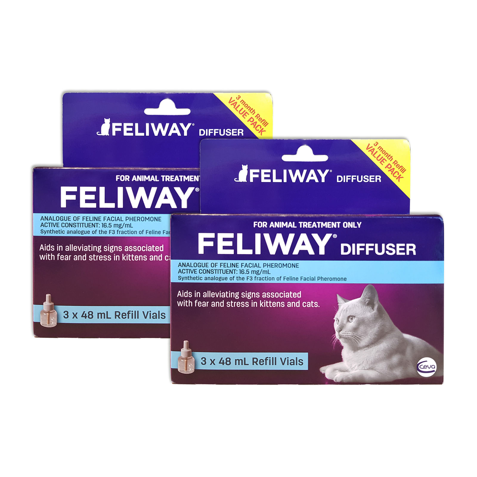 Feliway Diffuser Refill For Kittens And Cats 48ml 6 Pack 240.00