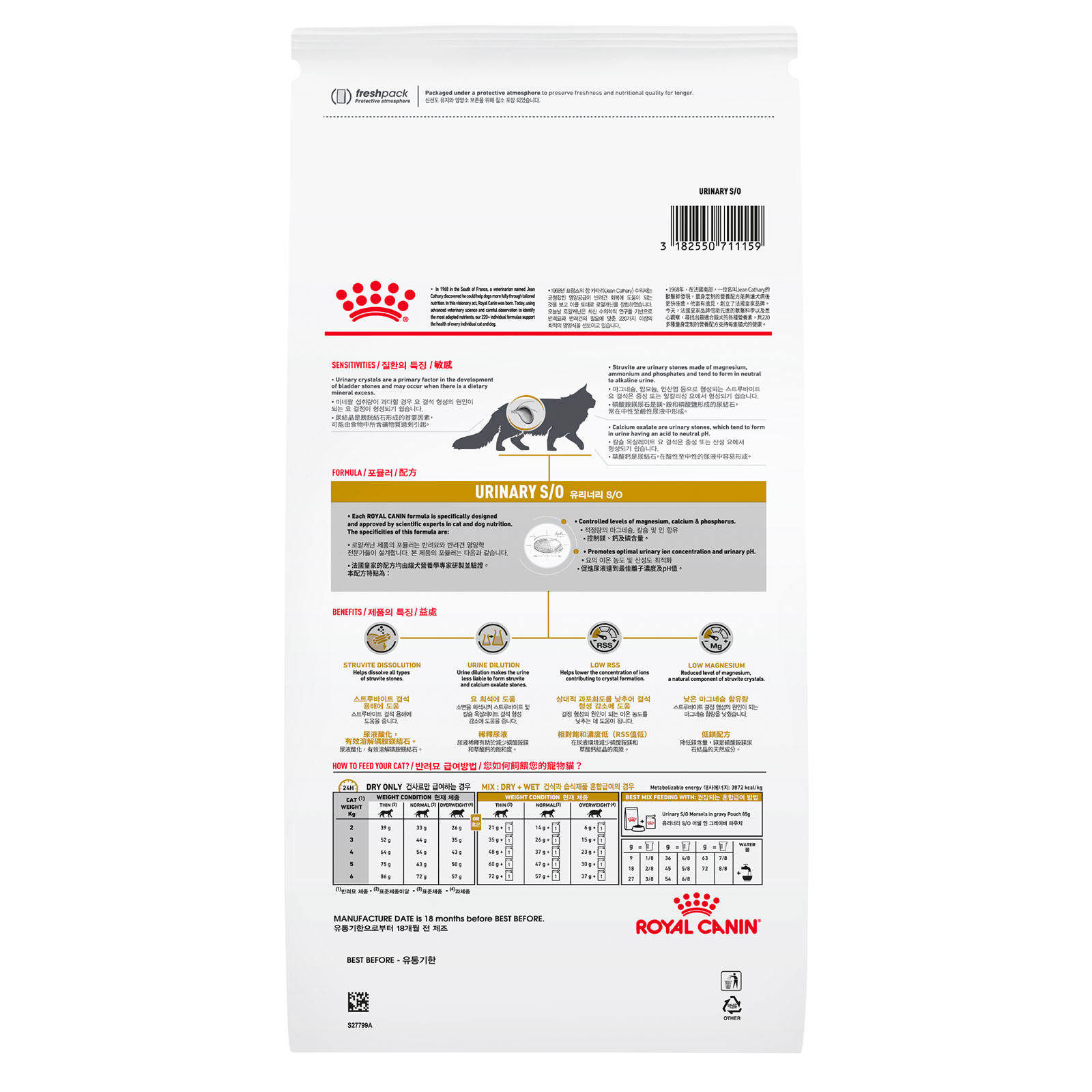 Royal Canin Veterinary Diet Feline SO Urinary Dry Cat Food 3.5kg