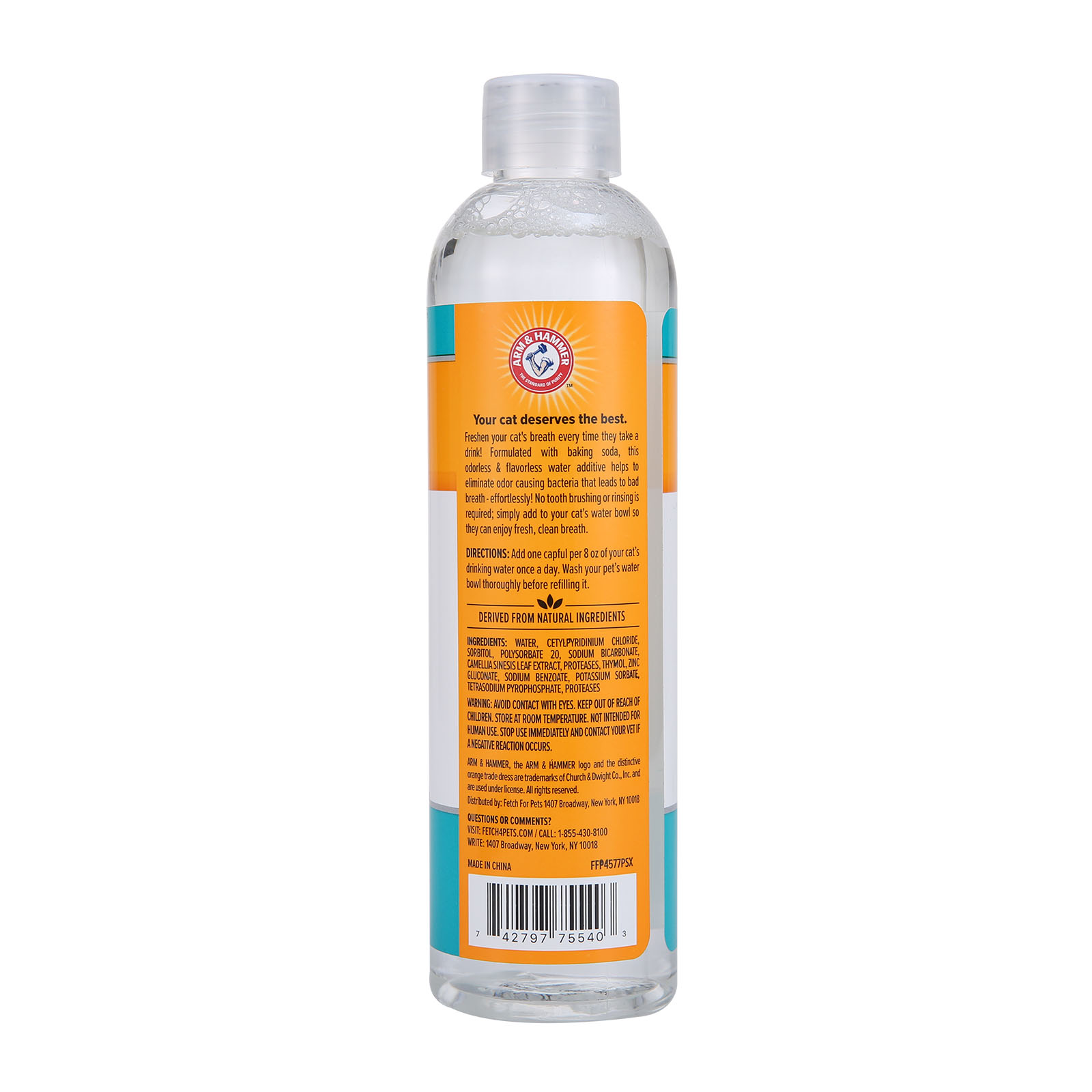 Arm And Hammer Fresh Breath Dental Water Additive For Cats 948ml 35.97