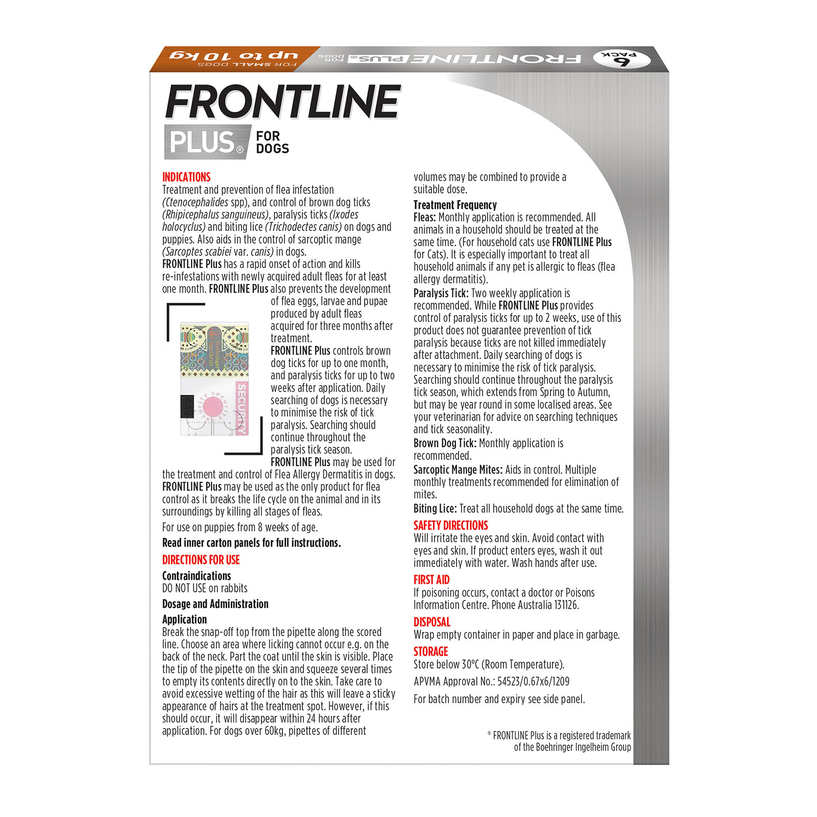 Frontline plus 2024 6 pack