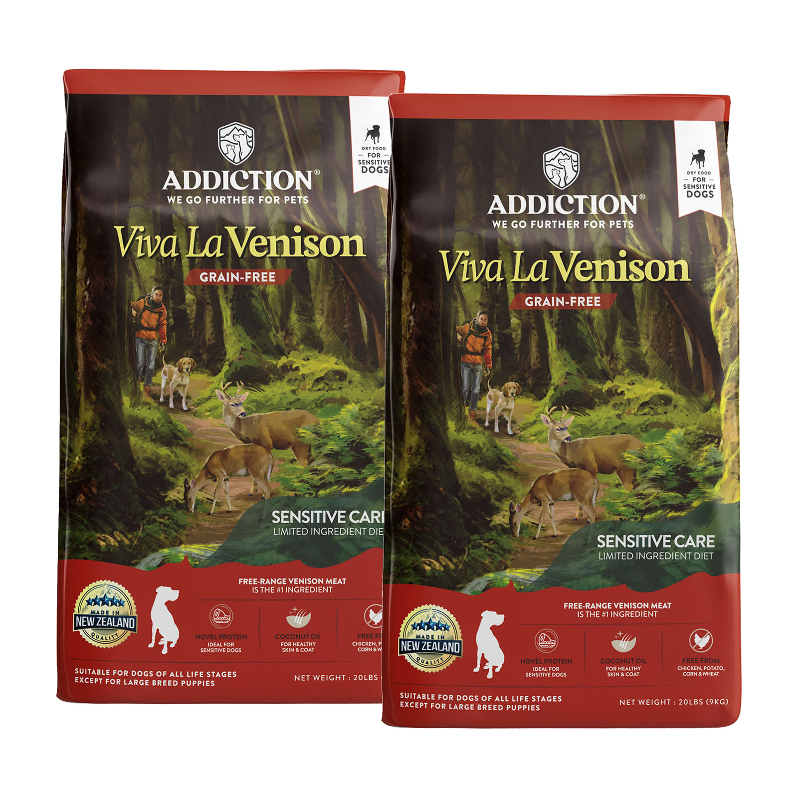 Addiction Viva La Venison Grain Free Sensitive Care All Life