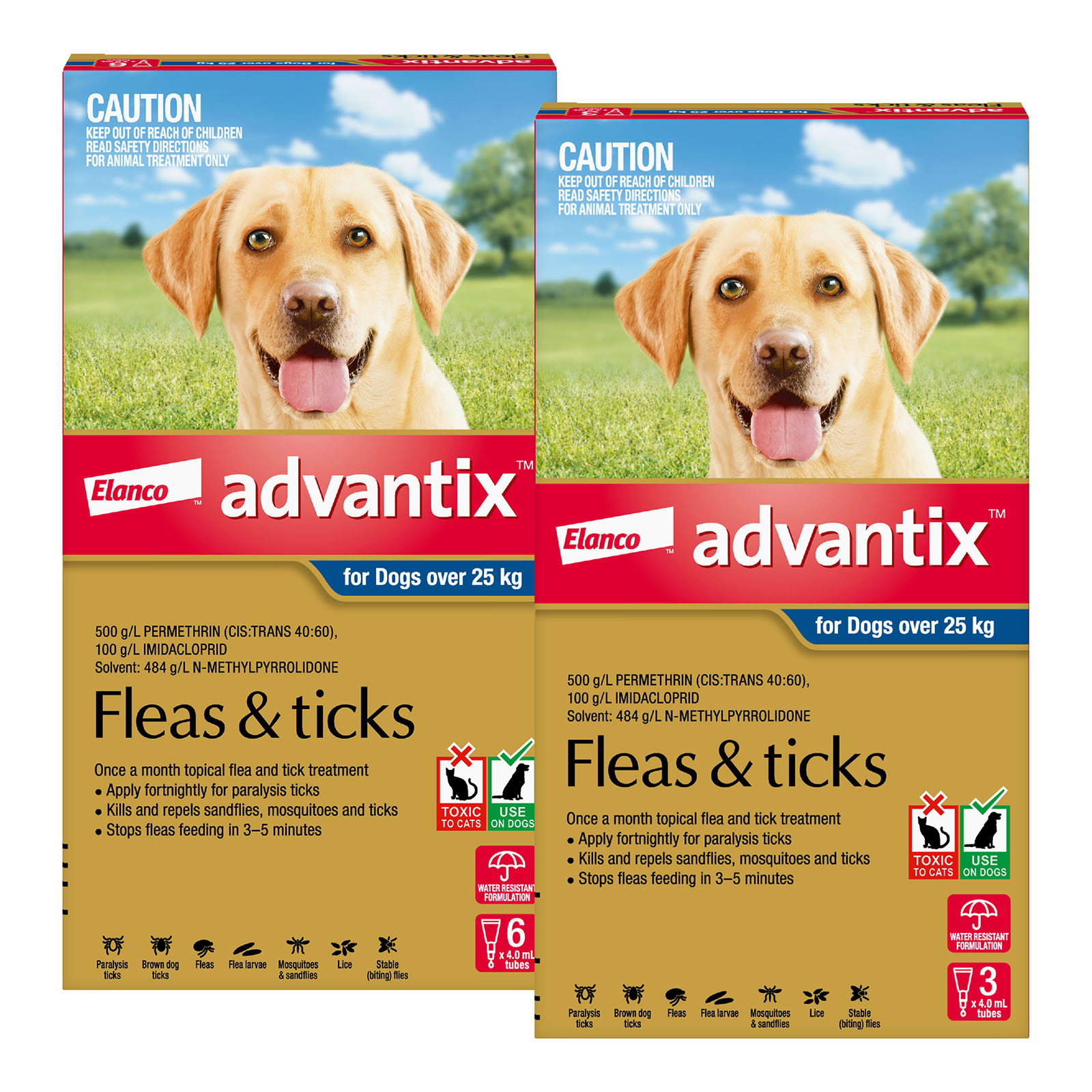 Advantix For Dogs XLarge Over 25kg 9 Pack 94.99