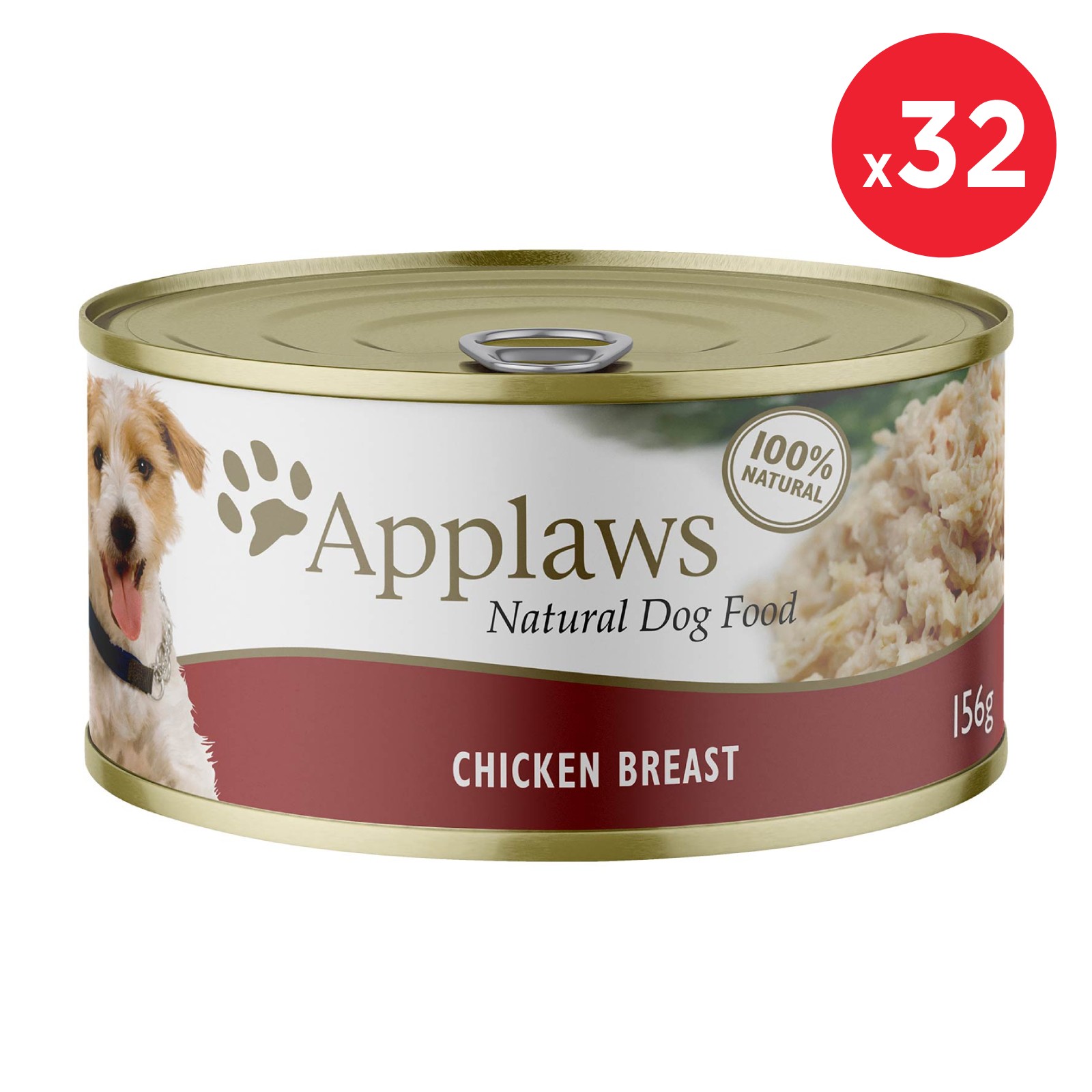 Applaws Chicken Breast Natural Canned Adult Wet Dog Food 156gm x