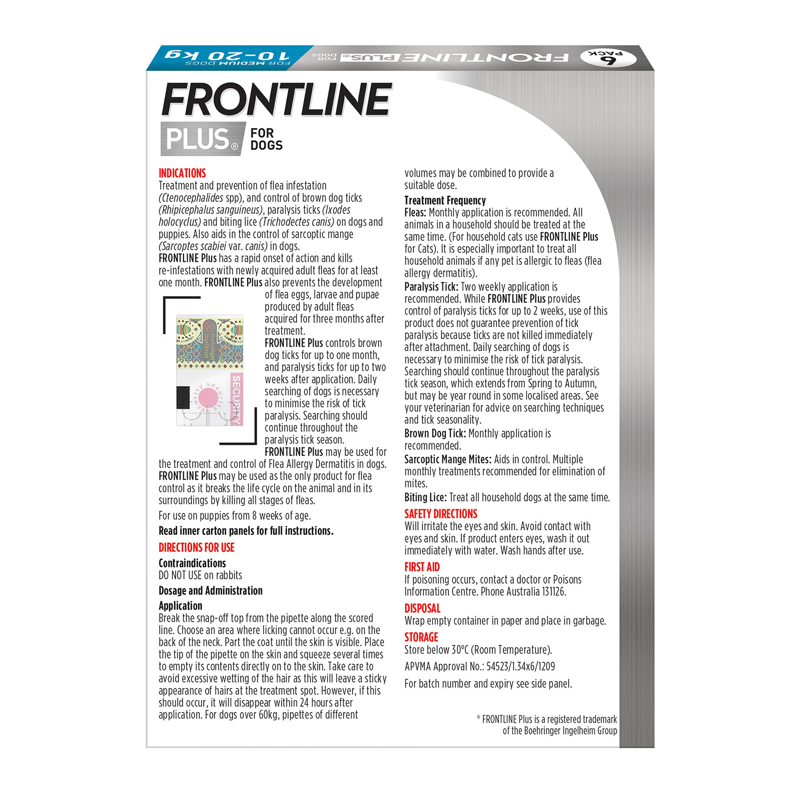 Frontline best sale plus medium