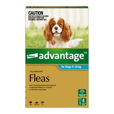 Advantage For Dogs 4-10kg 4 Pack