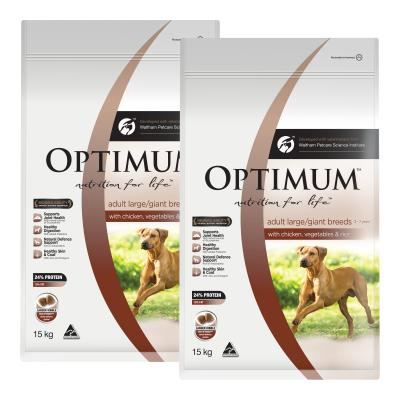 Optimum Chicken Vegetables And Rice Large Giant Breed Adult Dry