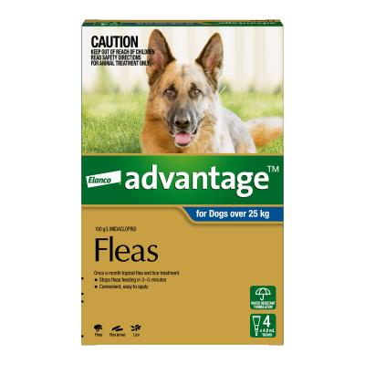 Advantage For Dogs Over 25kg 4 Pack