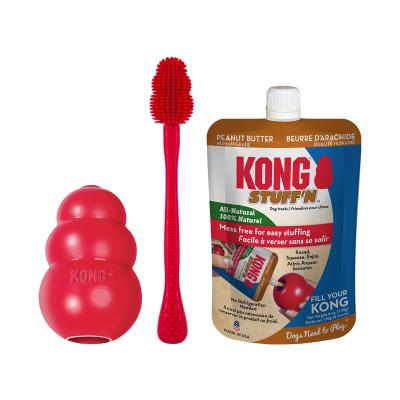 Kong rubber on sale dog brush