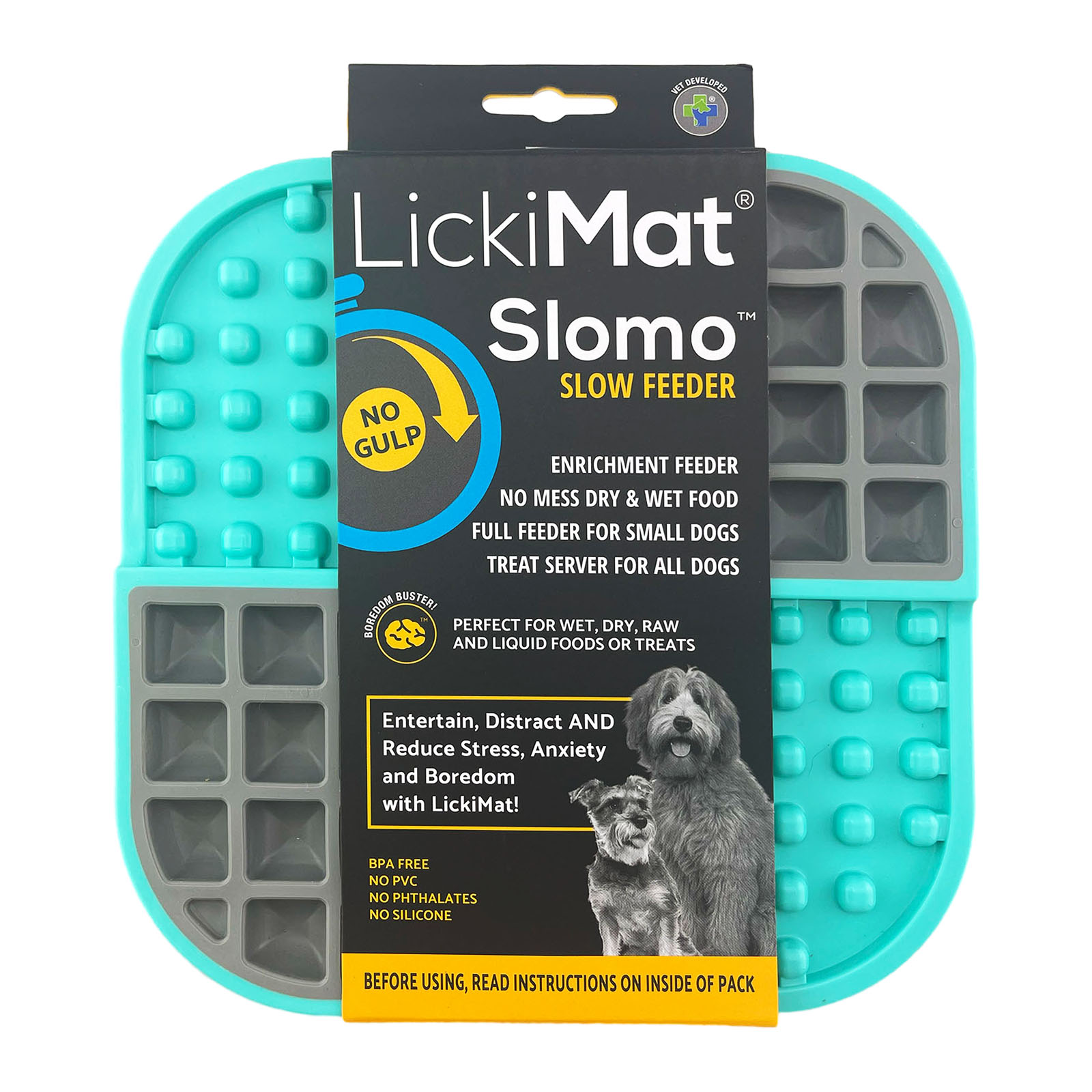 Lickimat Slomo Enrichment Mat for Dogs and Cats 