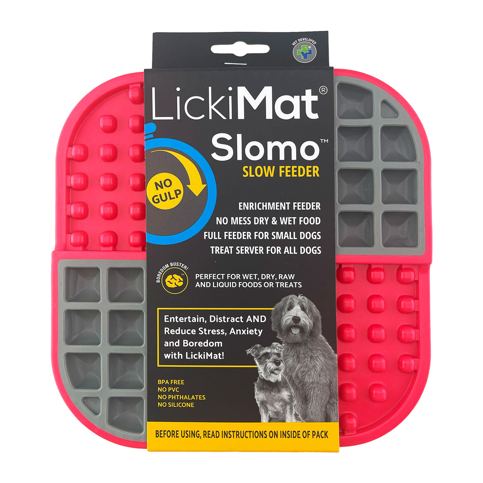 Lickimat Slomo Enrichment Mat for Dogs and Cats 