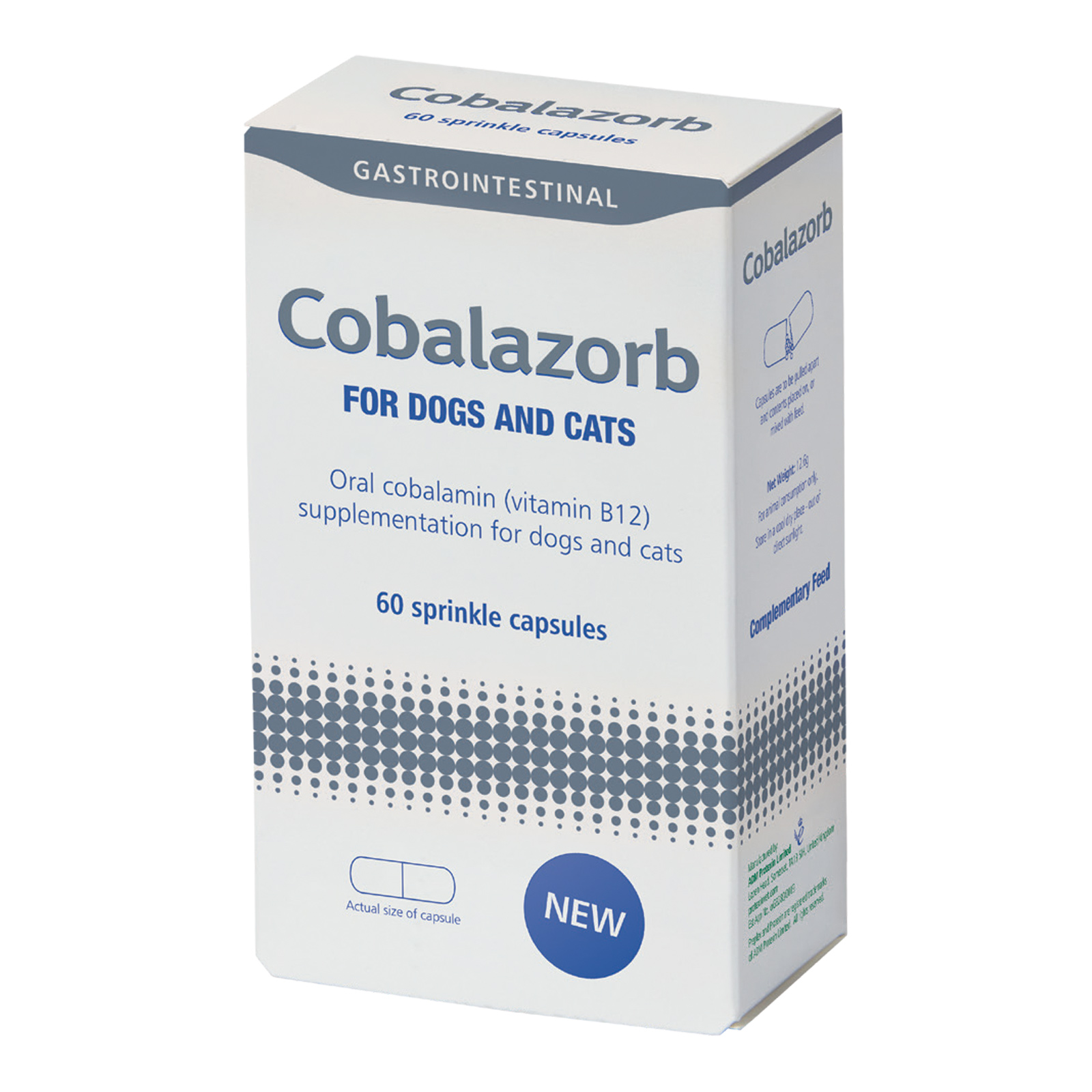 Cobalazorb Oral Cobalamin Vitamin B12 Supplement for Dogs and Cats 60 Capsules 41.21