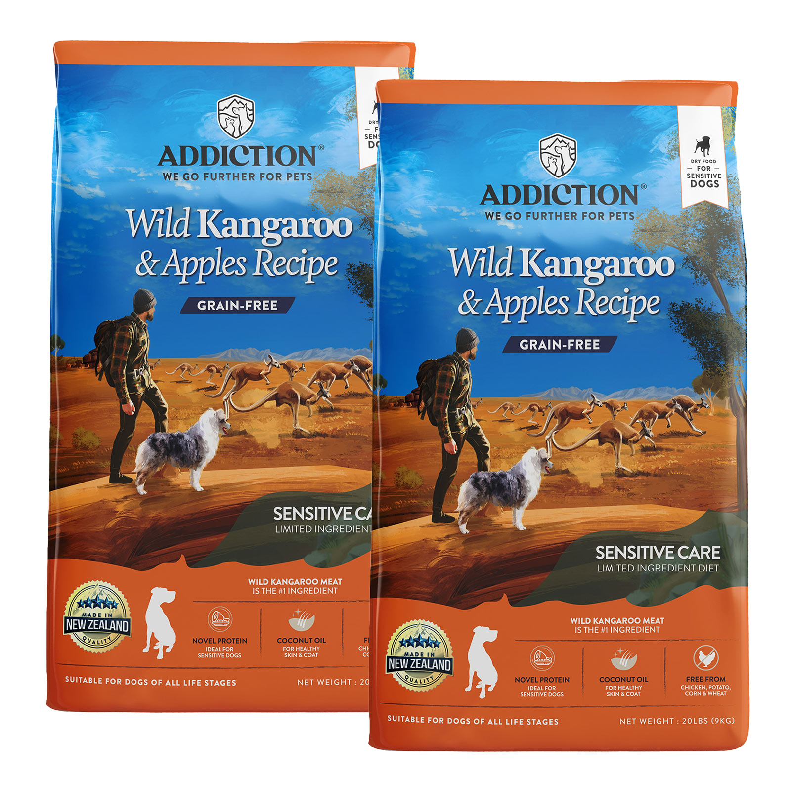 Addiction Wild Kangaroo And Apples Recipe Sensitive Care Grain