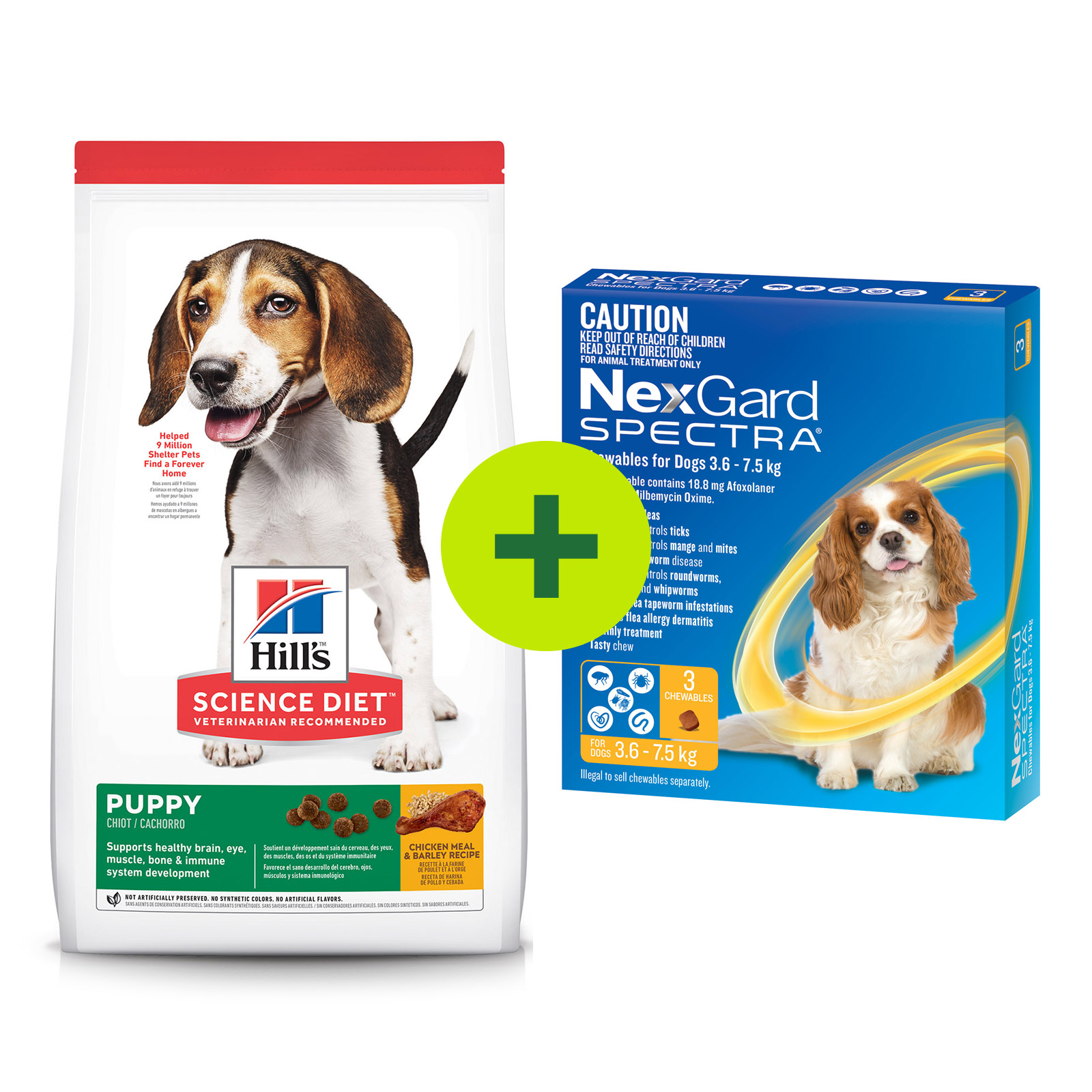 Essential Puppy Products Nexgard Spectra Parasite Control Premium Food For Dogs