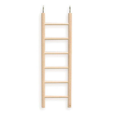 Kazoo 6-Step Small Wooden Climbing Ladder Cage Accessory For Birds