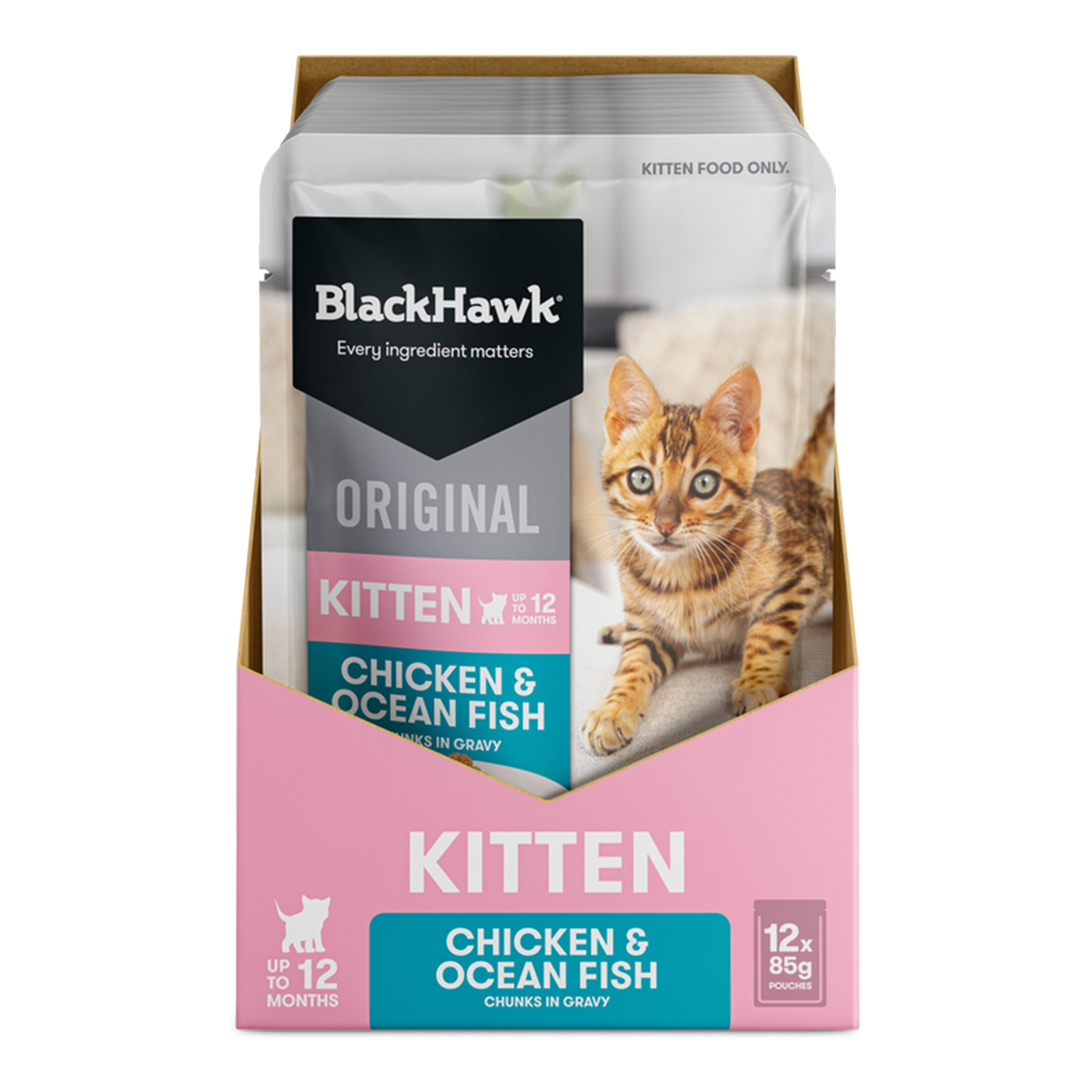 Black hawk wet top cat food