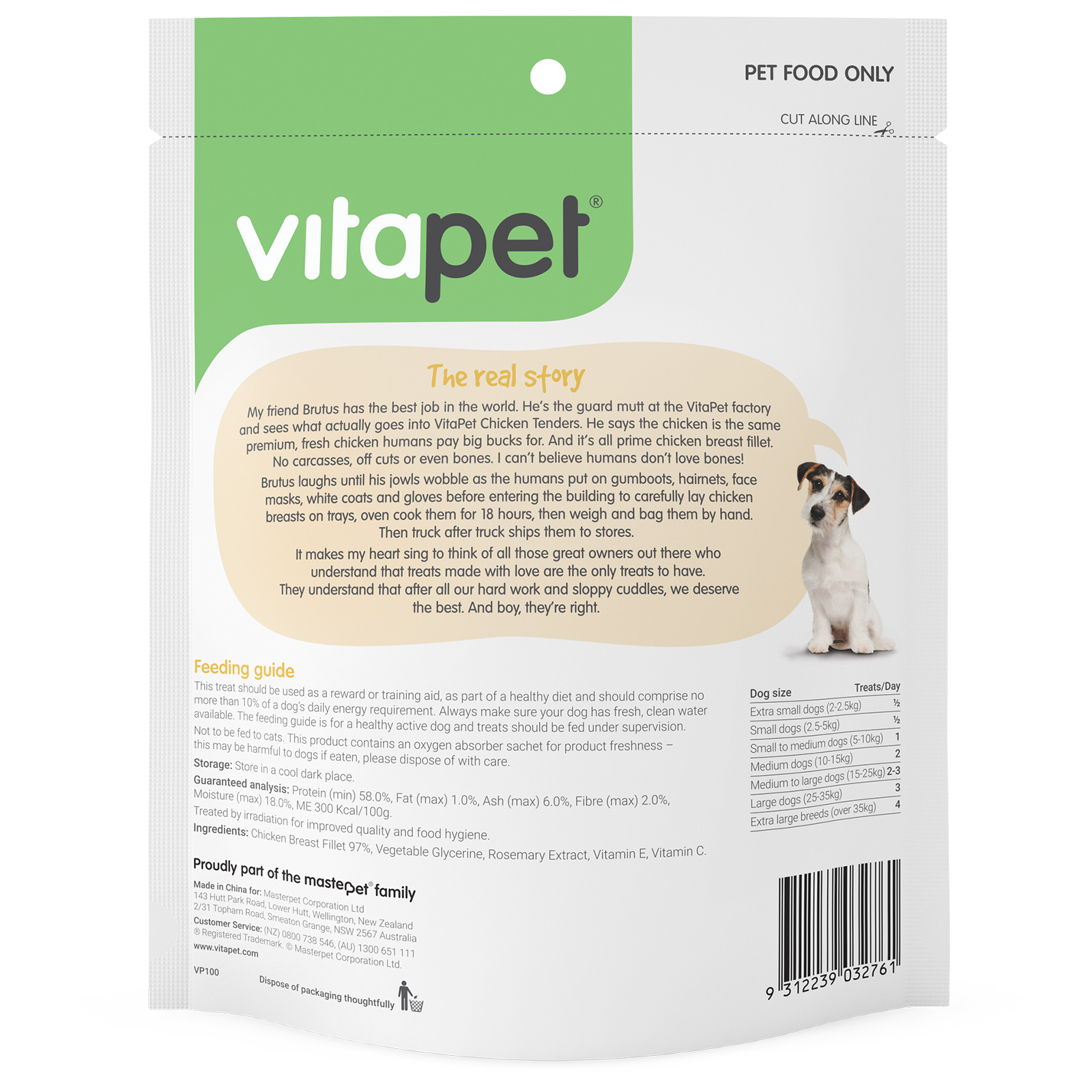 Vitapet Chicken Tenders Treats For Dogs 400gm - $26.67