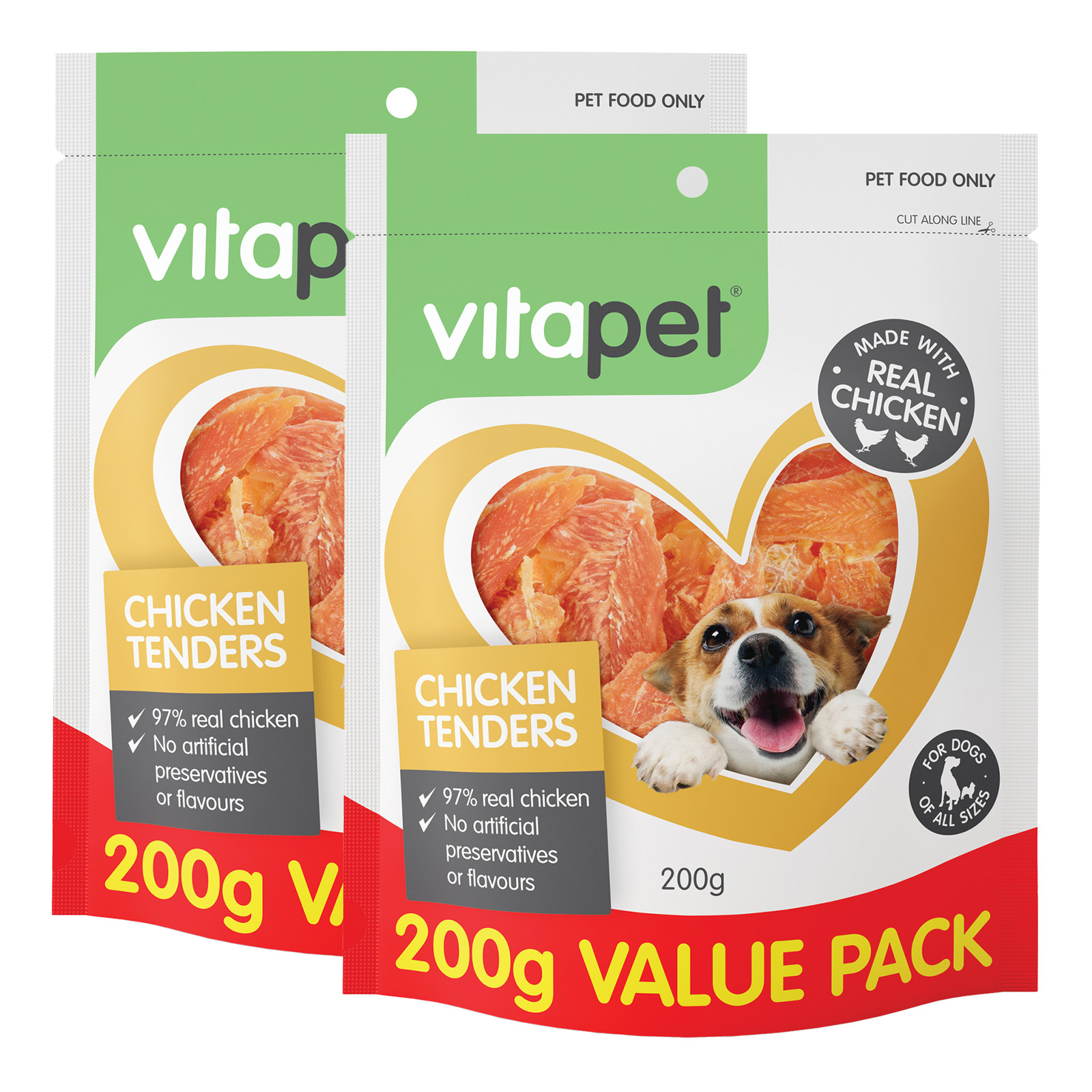 Vitapet Chicken Tenders Treats For Dogs 400g - $26.99