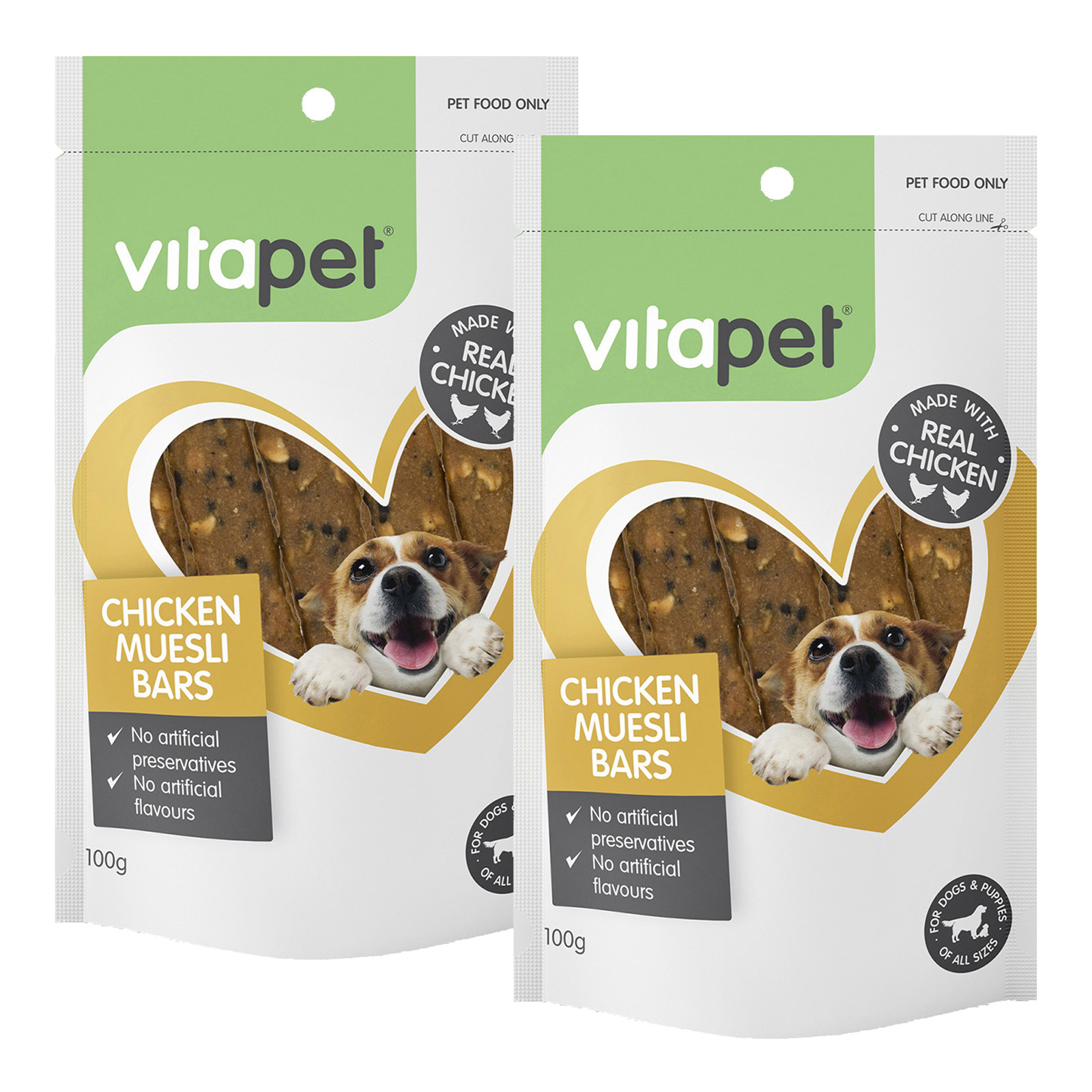 Vitapet Chicken Muesli Bars Treats For Dogs 200gm 13.49