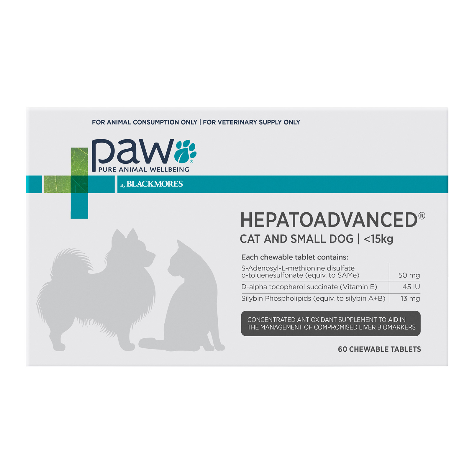 PAW By Blackmores Hepatoadvanced Chewable Liver Supplement For Cat And