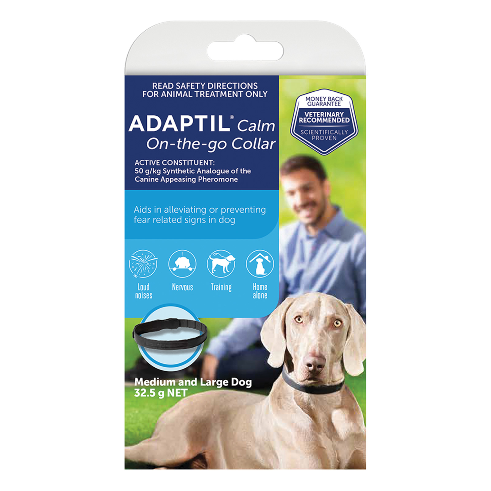 Adaptil Calm On The Go Collar For Medium And Large Dogs 70cm Fits Necks Up To 62.5cm 67.00