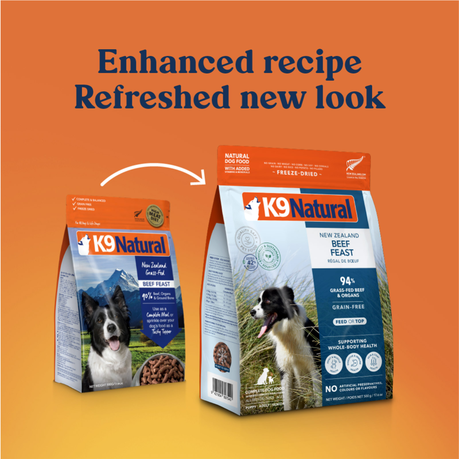 ドッグフード k9 NAURAL BEEF FEAST 500g K9 Natural Dog Freeze Dried Food Beef Feast On Sale At NJ