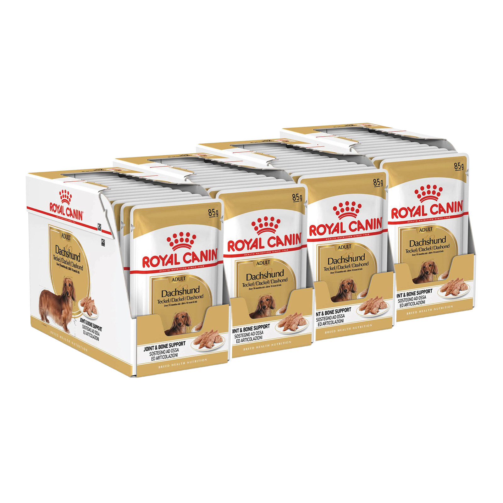 Royal Canin Dachshund Adult Loaf Pouches Wet Dog Food 85g x 48 - $161.56